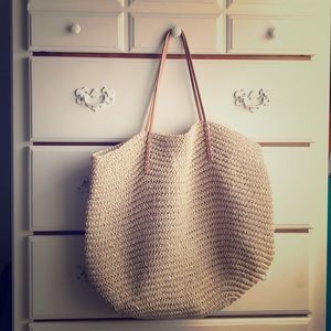 Tan beach bag from Target